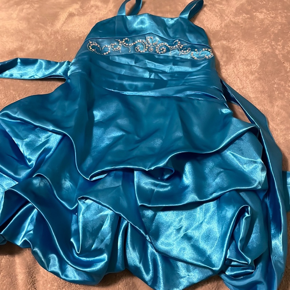 blue formal dress